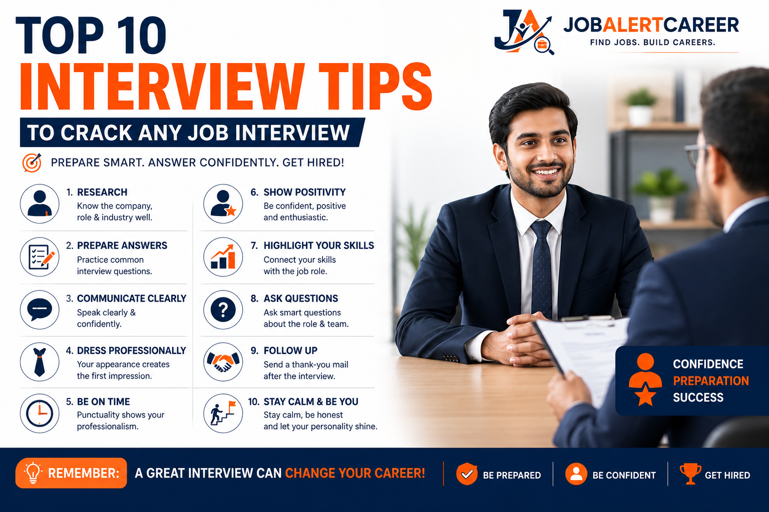 Top 10 Interview Tips to Crack Any Job Interview